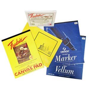 RARE Artist Pad Canvas Pad, DisposablePallette, Marker Pad, Vellum Pad &…